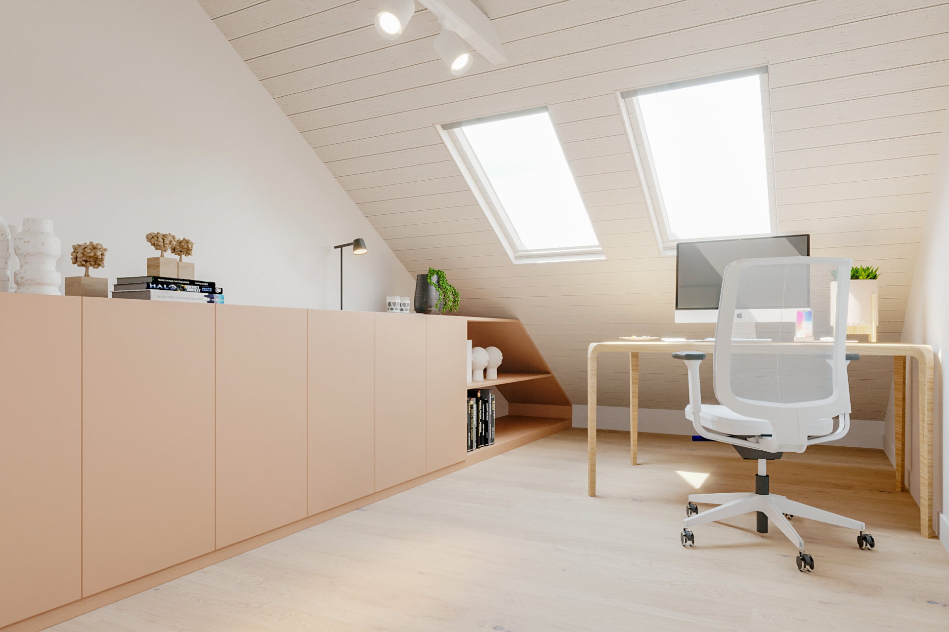 Design de interiores de apartamento - decoração de home office