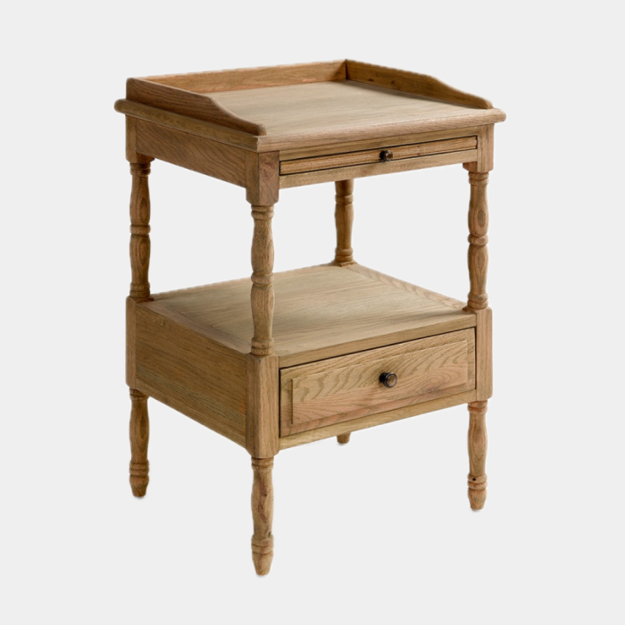 Mesa de Cabeceira em madeira natural - Image 3