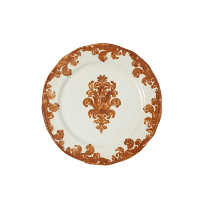 Prato pintado à mão para decorar a mesa de jantar